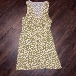 Reformation women’s Stylish Green and White Sleeveless Dress size m